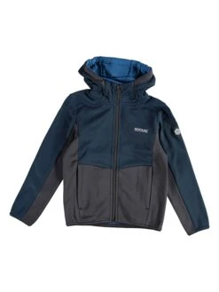 Regatta Fleecejacke "Highton" In Grau/ Dunkelblau
